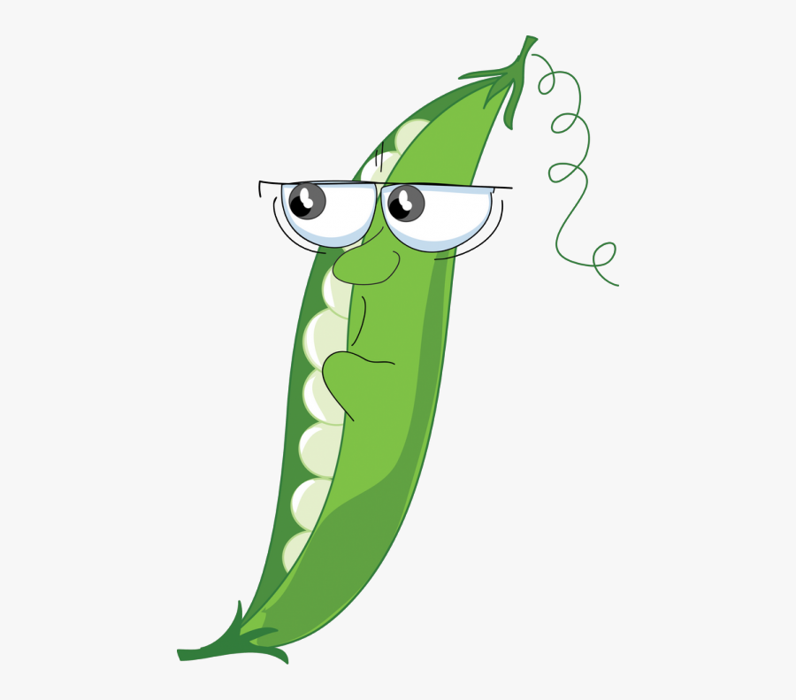 Transparent Cartoon Green Bean, Transparent Clipart