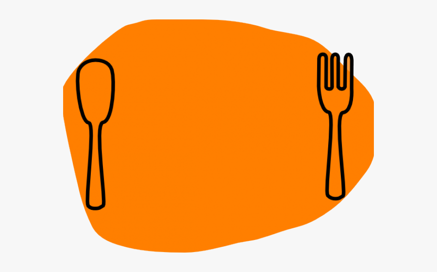 Diner Clipart Cartoon - Knife And Fork And Plate Clipart, Transparent Clipart