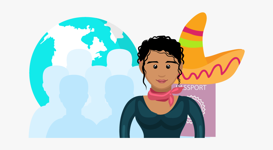 Immigration From Mexico To Us - Illustration, Transparent Clipart