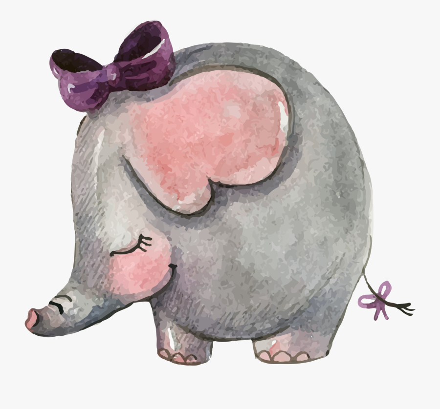 Wedding Invitation Asian Elephant Mothers Day - Grandma Mothers Day Drawing, Transparent Clipart