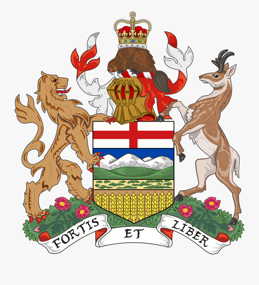 Collection Of 14 Free Appendices Clipart Constitutional - Alberta Flag And Coat Of Arms, Transparent Clipart