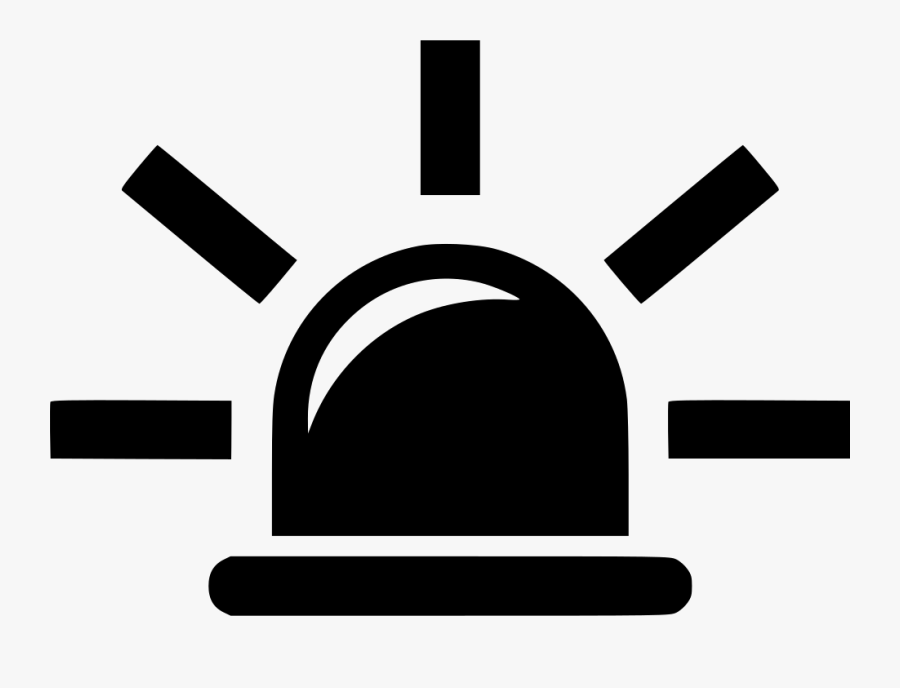 Clip Art Alarm Beacon Light Help - Emergency Icon Png Black, Transparent Clipart