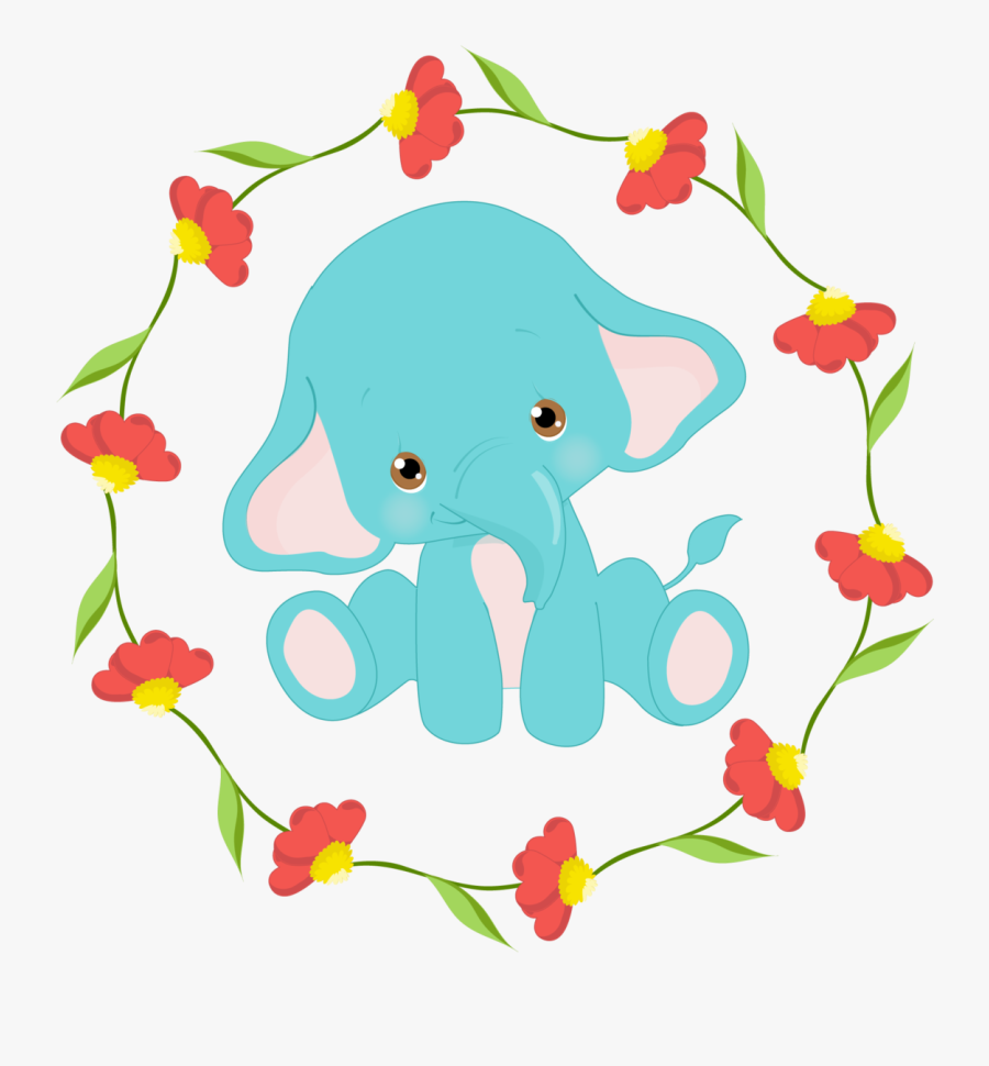 Transfer De Elefante Baby Shower, Transparent Clipart