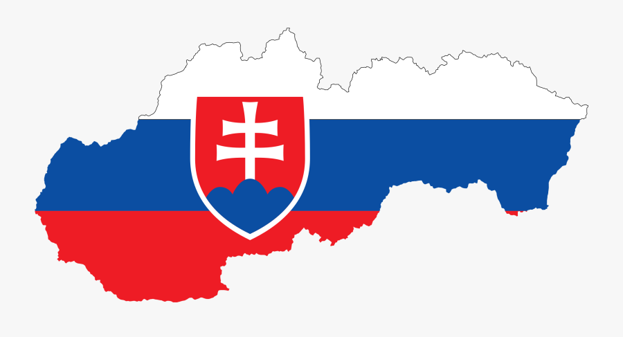 Slovakia Map Flag, Transparent Clipart