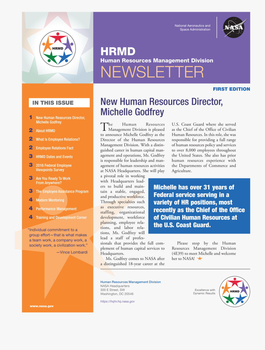 Clip Art Free Monthly Human Resources - Employee Newsletter Examples, Transparent Clipart