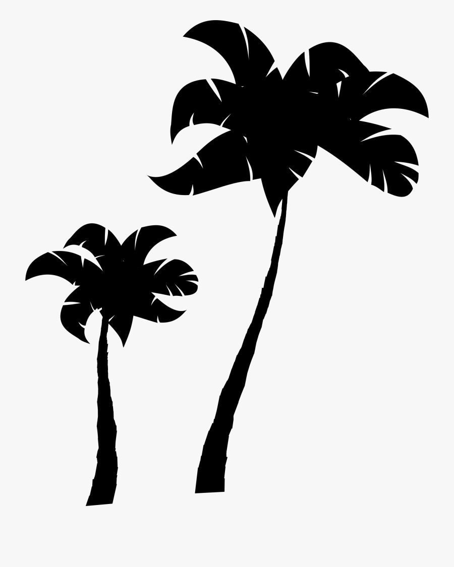 Palm Trees Clip Art Sticker Portable Network Graphics - Silhouette, Transparent Clipart