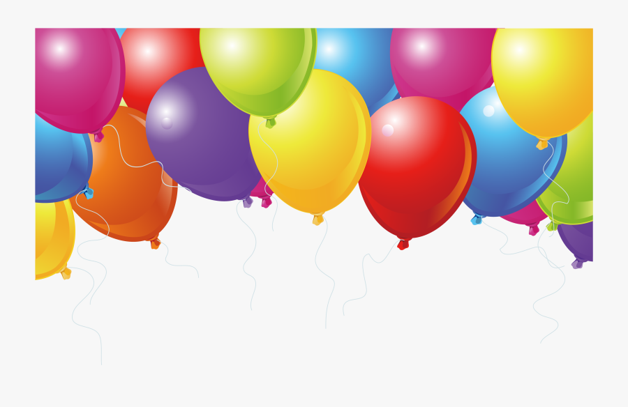 Balloon Clipart Boarder - Party Balloons Png Border, Transparent Clipart