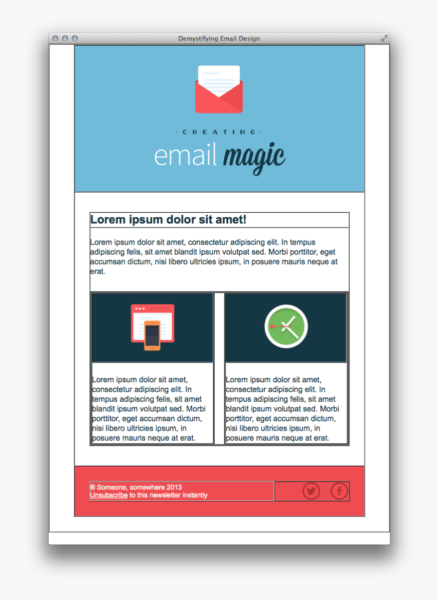 Clip Art Build An Html Email - Web Development Email Template, Transparent Clipart