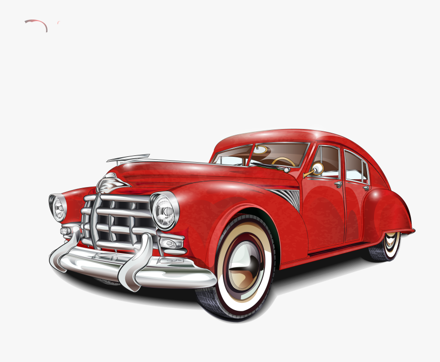 Clip Art Carro Vintage Poster De - Vintage Car Vector Png, Transparent Clipart