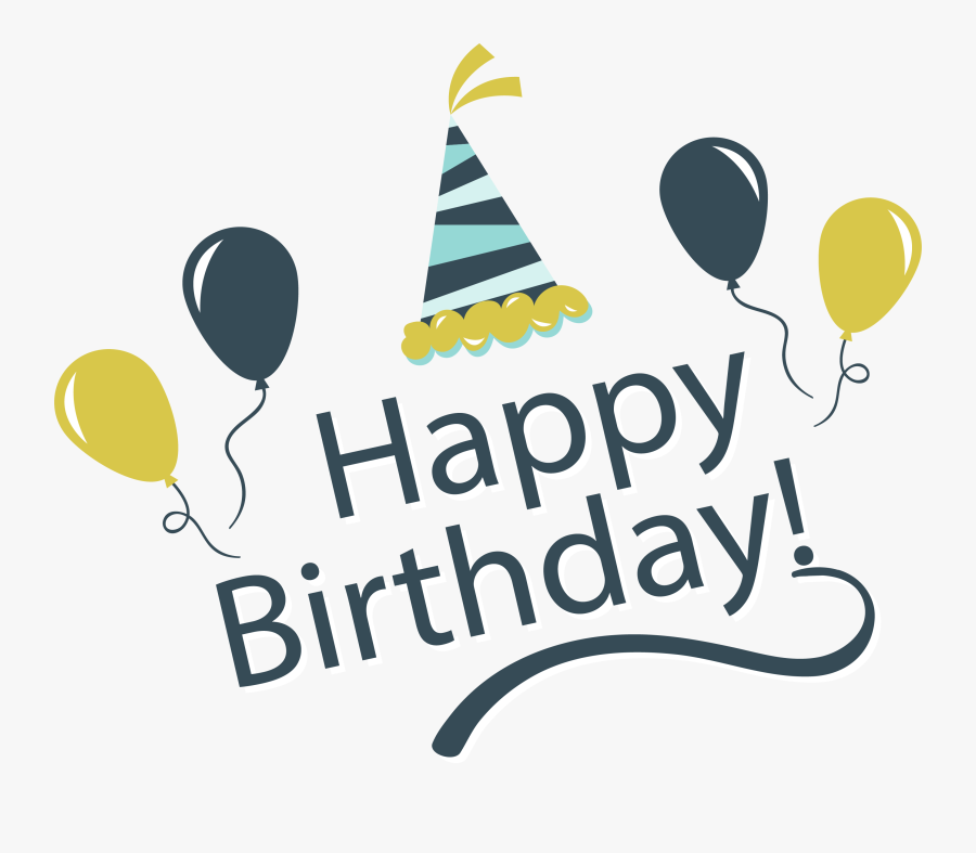 Vintage Clipart Happy Birthday - Balloon, Transparent Clipart