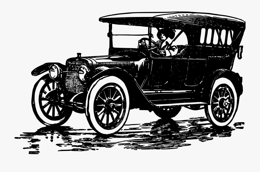 Vintage Car Line Drawing At Getdrawings - Ford Model T Transparent, Transparent Clipart