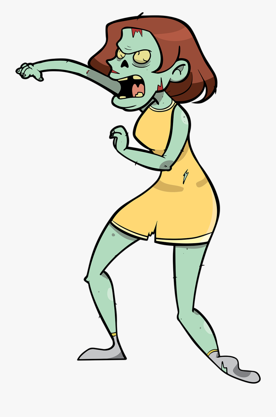 Zombie Scary Zombies - Transparent Background Zombie Clipart, Transparent Clipart