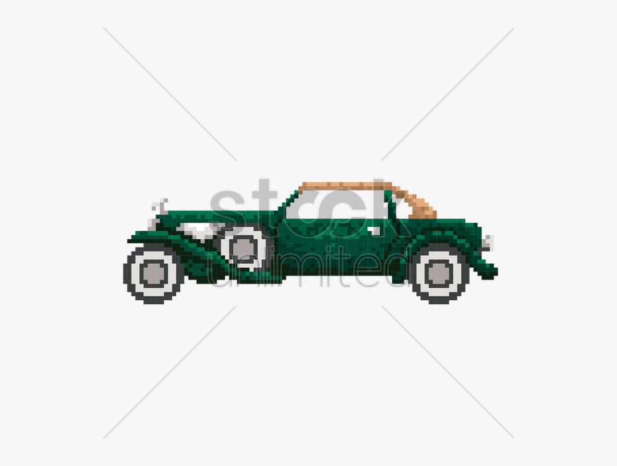 Classic Car Clipart Corel Draw - Vintage Cars Pixel Art, Transparent Clipart