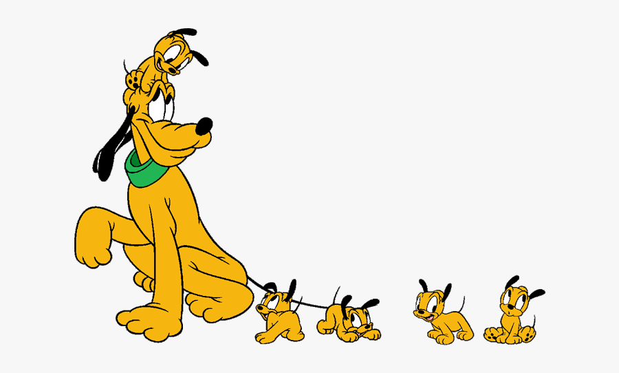 Pluto Puppies Disney Clips - Puppy Pluto The Dog, Transparent Clipart