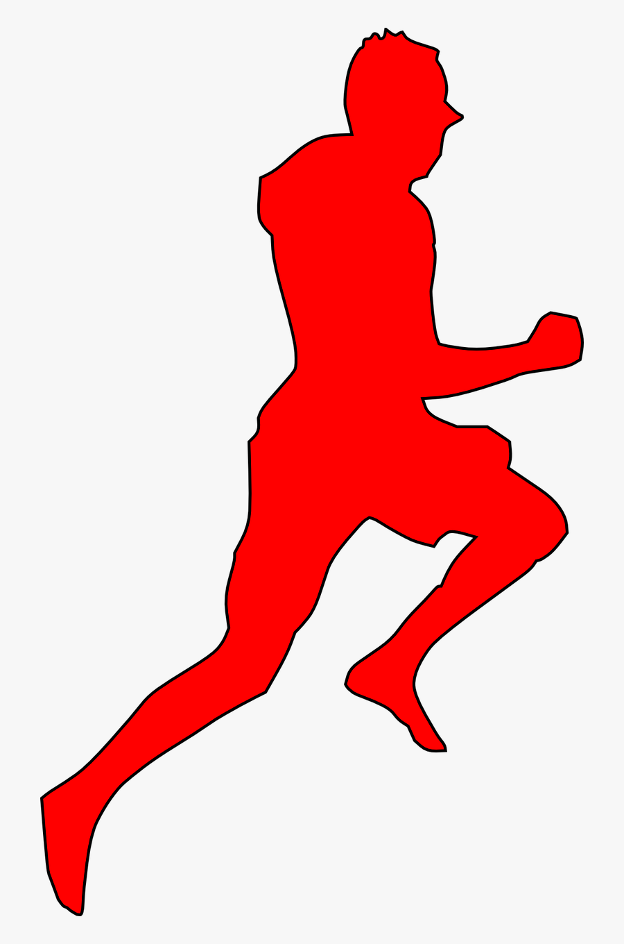 Marathon Running Cliparts 1, Buy Clip Art - Silhouette Of Someone Running, Transparent Clipart