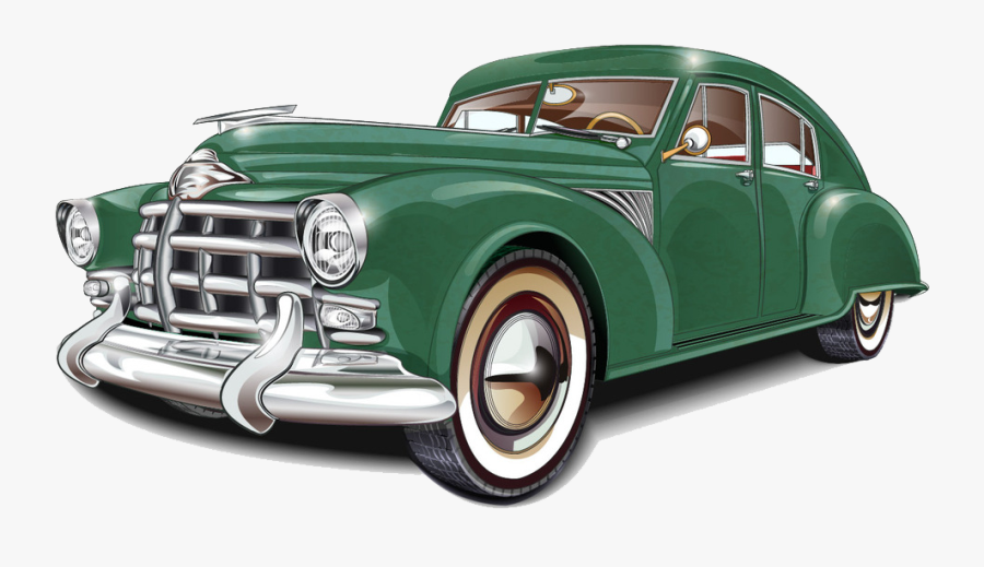 Style Classic Vintage Retro Cars Car Clipart - Vintage Car Vector Png, Transparent Clipart