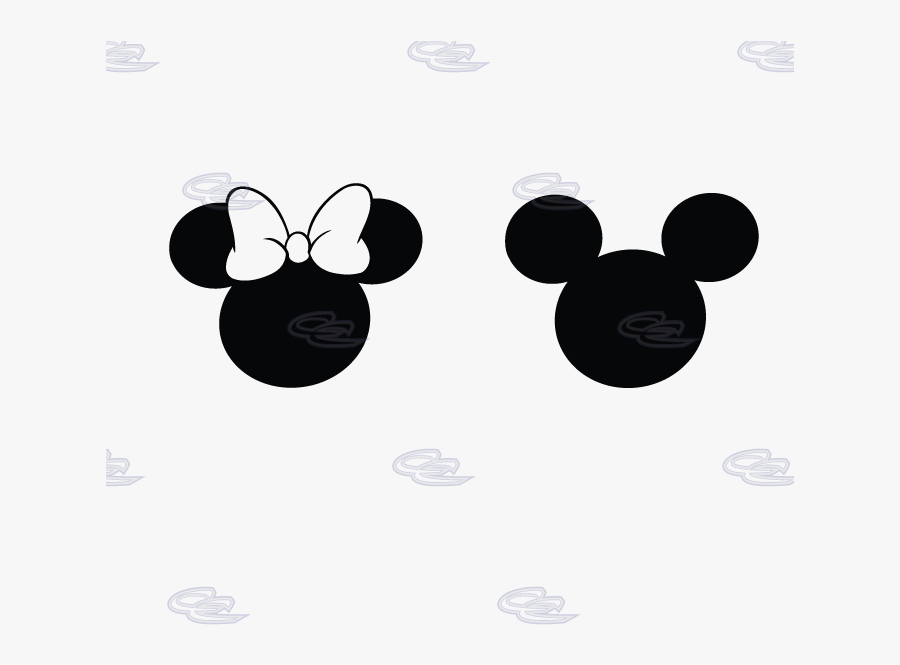 Mickey Minnie Mouse Head Silhouette N2 Free Image , - Mickey And Minnie Mou...