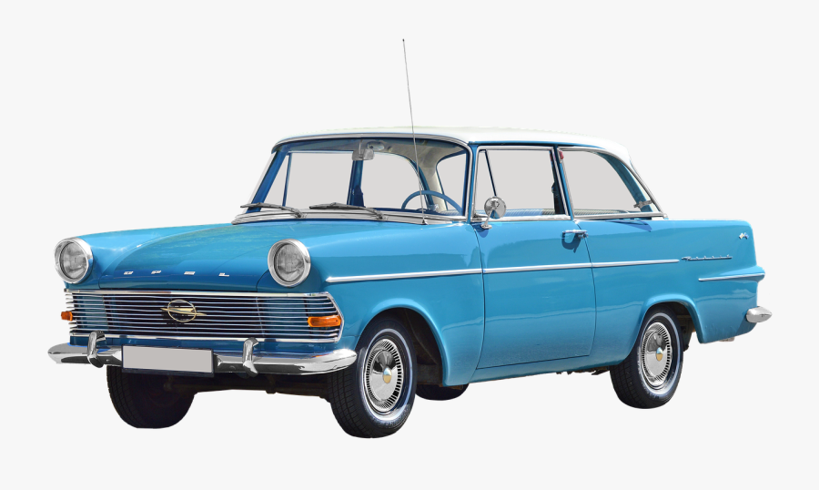 Antique Car Rekord Opel Classic Free Hq Image Clipart - Old Car Png, Transparent Clipart