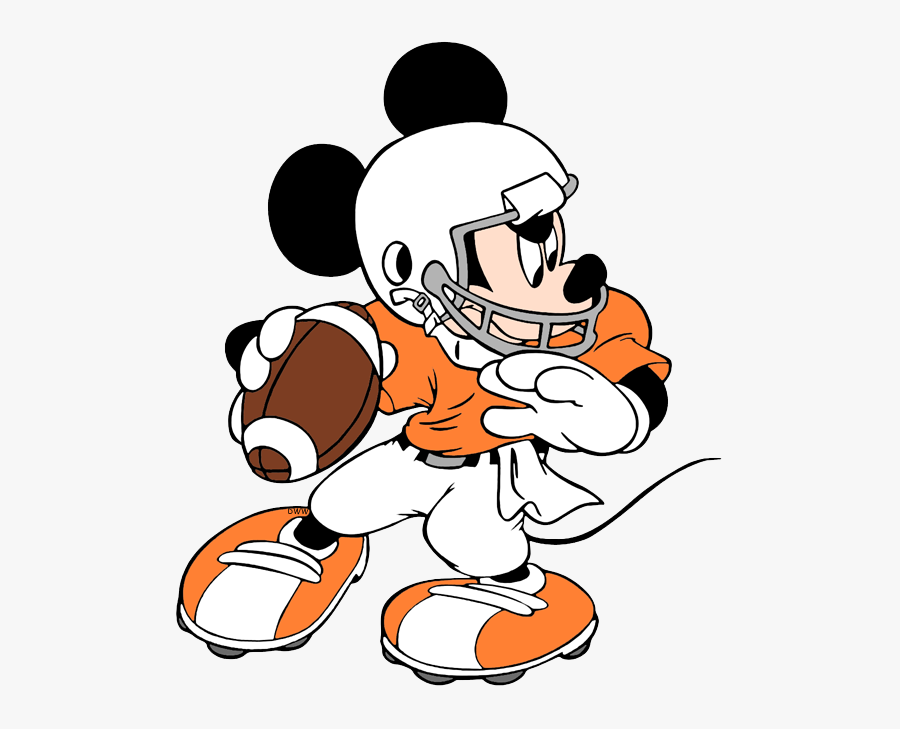 American Football Mickey Mouse, Transparent Clipart