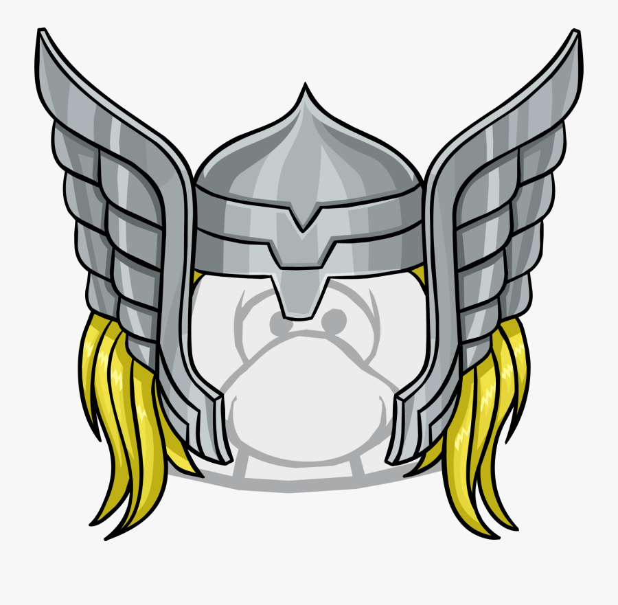 Transparent Thor Helmet Clipart - Casco De Thor Dibujo, Transparent Clipart