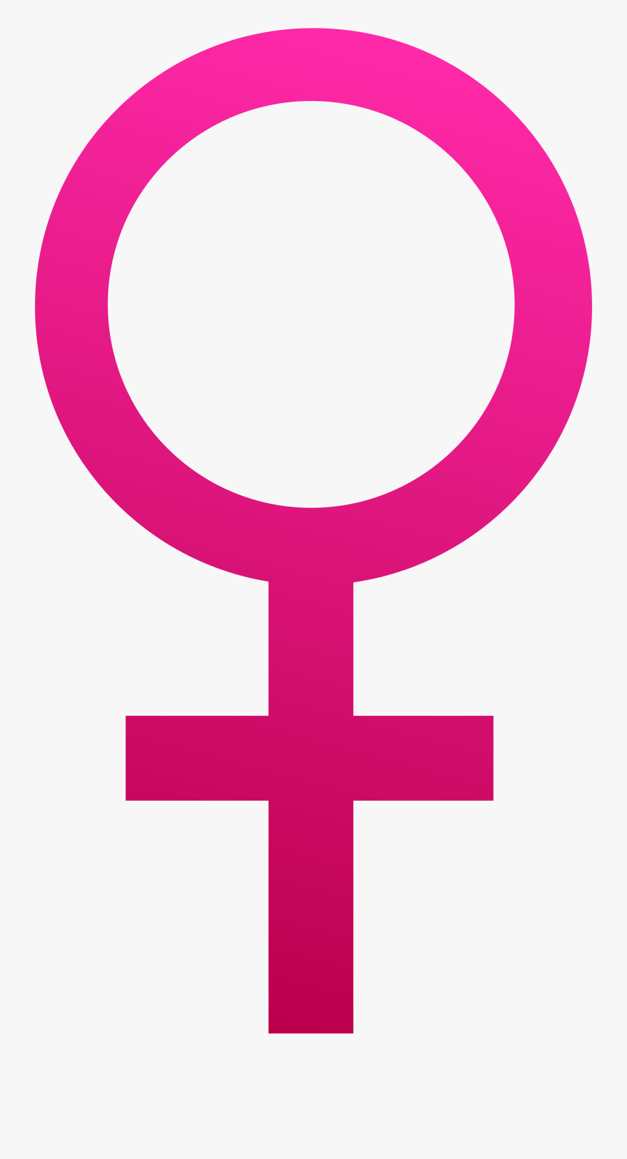 Pink Female Symbol Clipart - Printable Gender Reveal Baby Shower Games, Transparent Clipart
