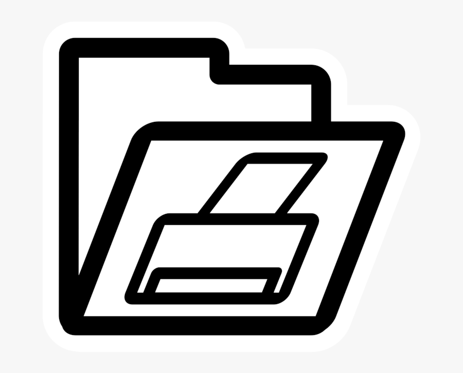 Computer Icons Document Symbol - Open File Icon Png, Transparent Clipart