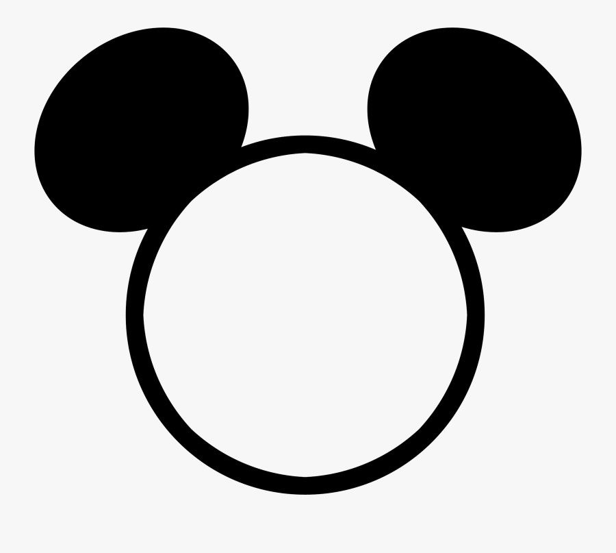Free Download Clip Art - Mickey Mouse Head Outline Png , Free