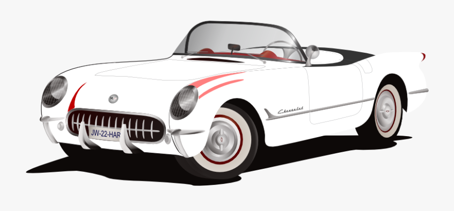 Corvette Logo Red Black White Clipart Free Clip Art - 1969 Corvette Png, Transparent Clipart