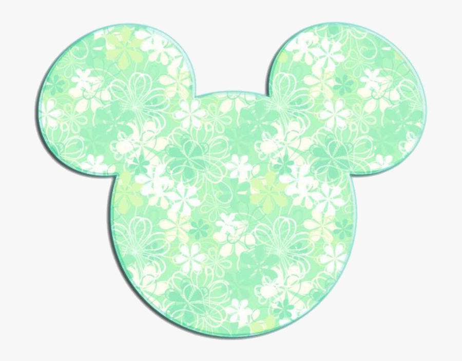 Mickey Mouse Icon Clipart - Mickey Mouse Head Floral, Transparent Clipart