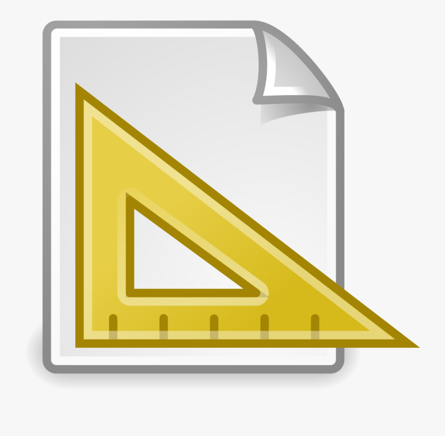 Gnome Document Page Setup - Page Setup Icon, Transparent Clipart