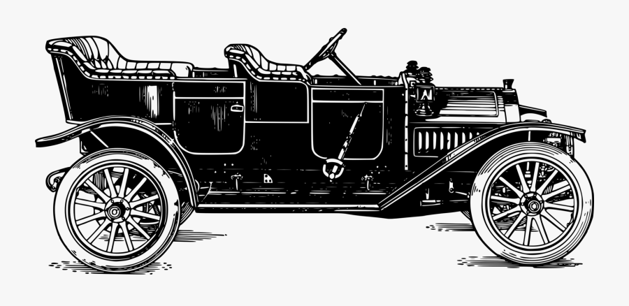 Wheel,classic Car,compact Car - Vintage Car, Transparent Clipart