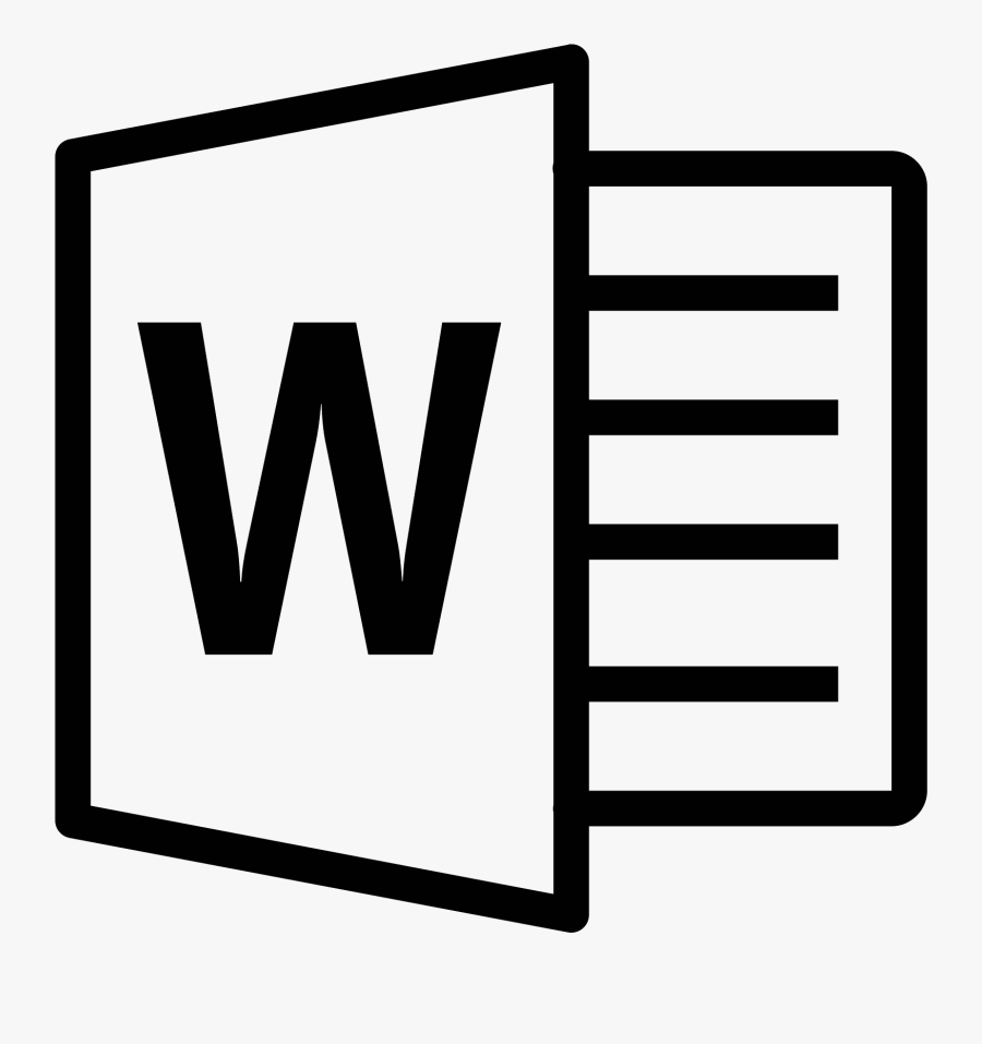 Microsoft Word Icon - Word White Logo Png, Transparent Clipart