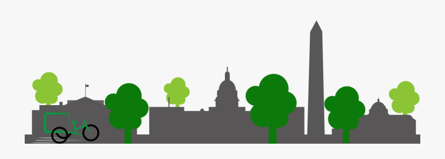 Transparent Washington Dc Skyline Silhouette Png - Green Washington Dc Skyline, Transparent Clipart
