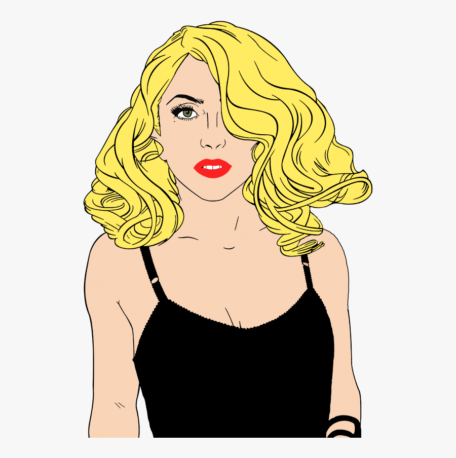 Lady Macbeth Clipart - Lady Gaga Cartoon Png, Transparent Clipart