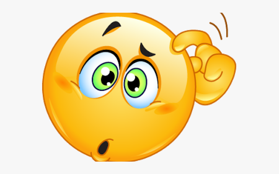 Confused Emoji With Transparent Background, Transparent Clipart