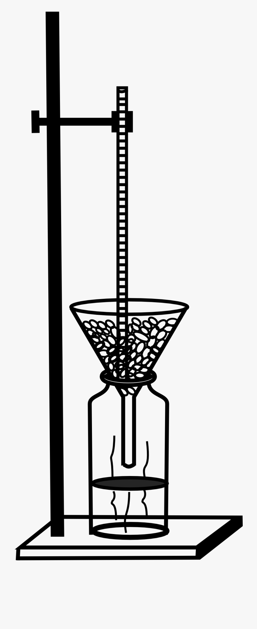 Retort Stand And Big - Thermometer Clip Art, Transparent Clipart