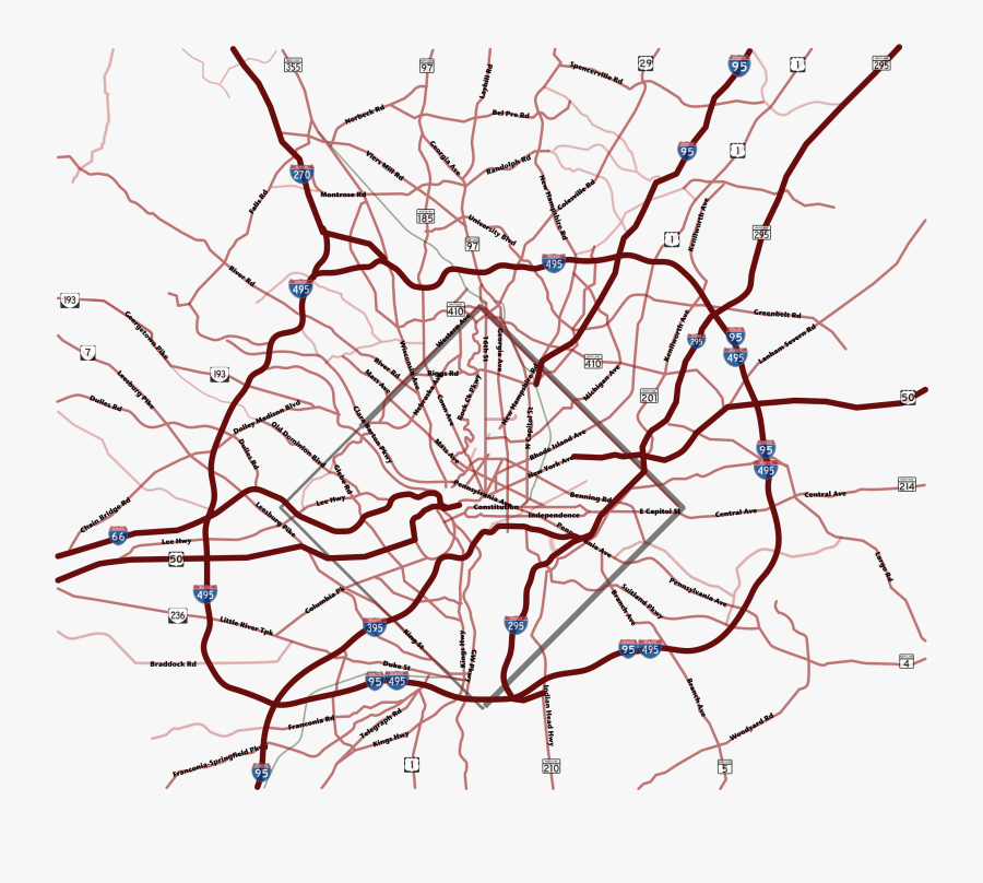 Transparent Road Map Clipart - Road Map Lines Png, Transparent Clipart