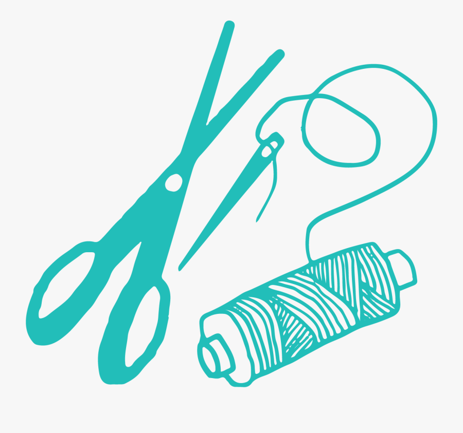 Clip Stock Clipart Yarn And Knitting Needles - Sewing Logo Free, Transparent Clipart