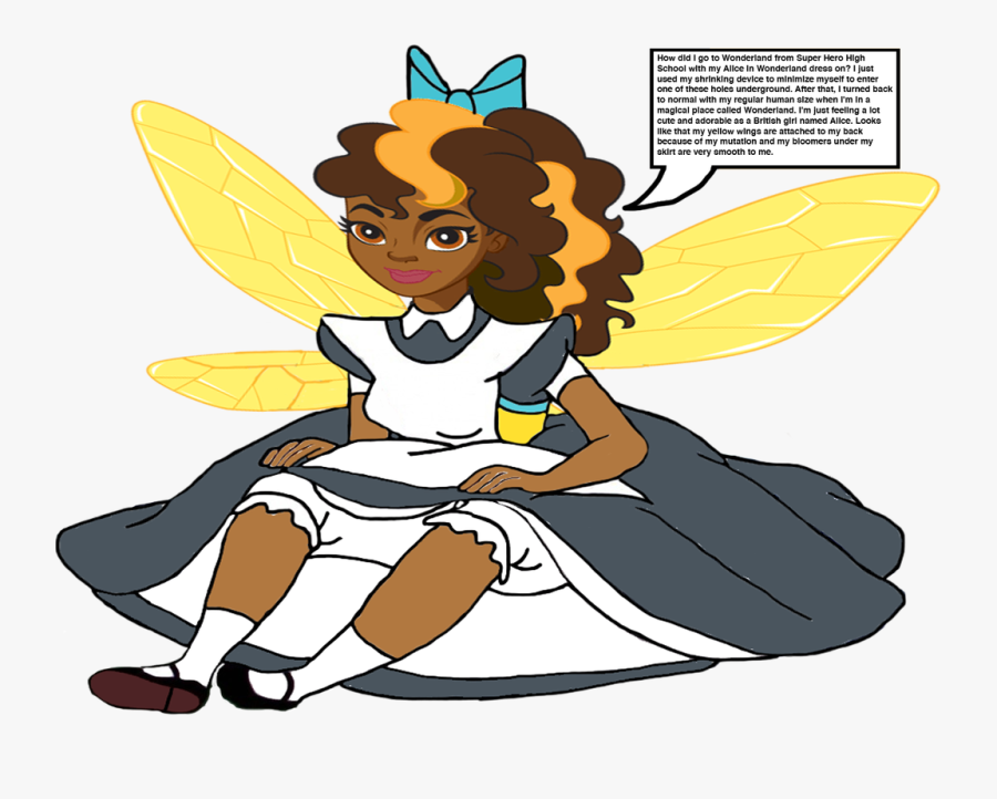 Dc Clipart Alice - Dc Superhero Girls Bumblebee Backside, Transparent Clipart