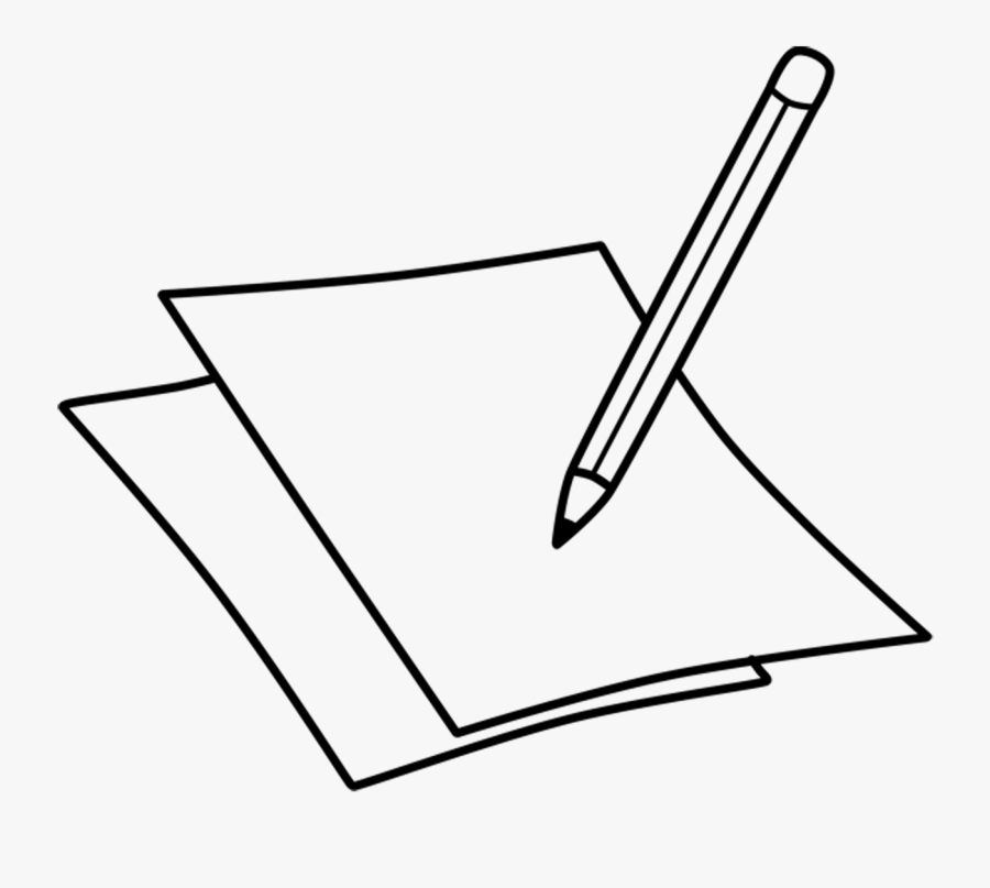 Transparent Paper And Pencil, Transparent Clipart