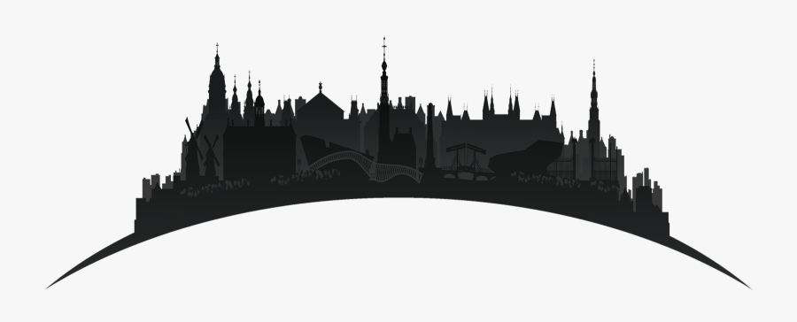 Washington Dc Skyline Cityscape Silhouette - Transparent Amsterdam Skyline Silhouette, Transparent Clipart