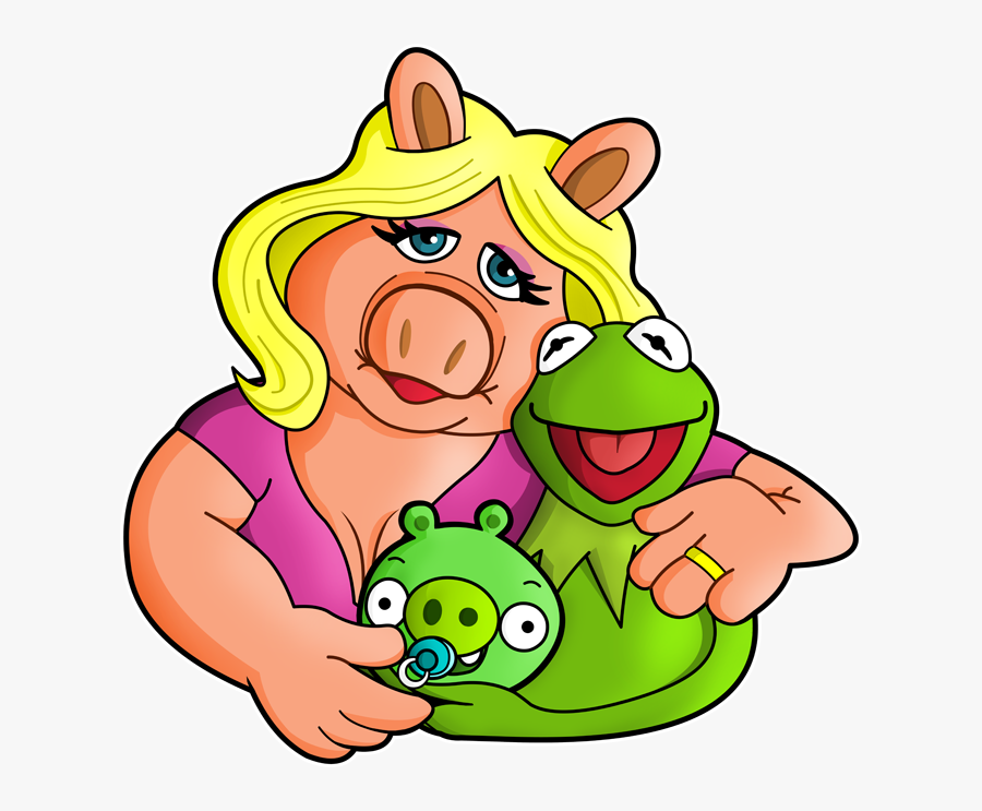 Angry Birds, Kermit And Peggy Preview - Muppets Peggy Baby, Transparent Clipart