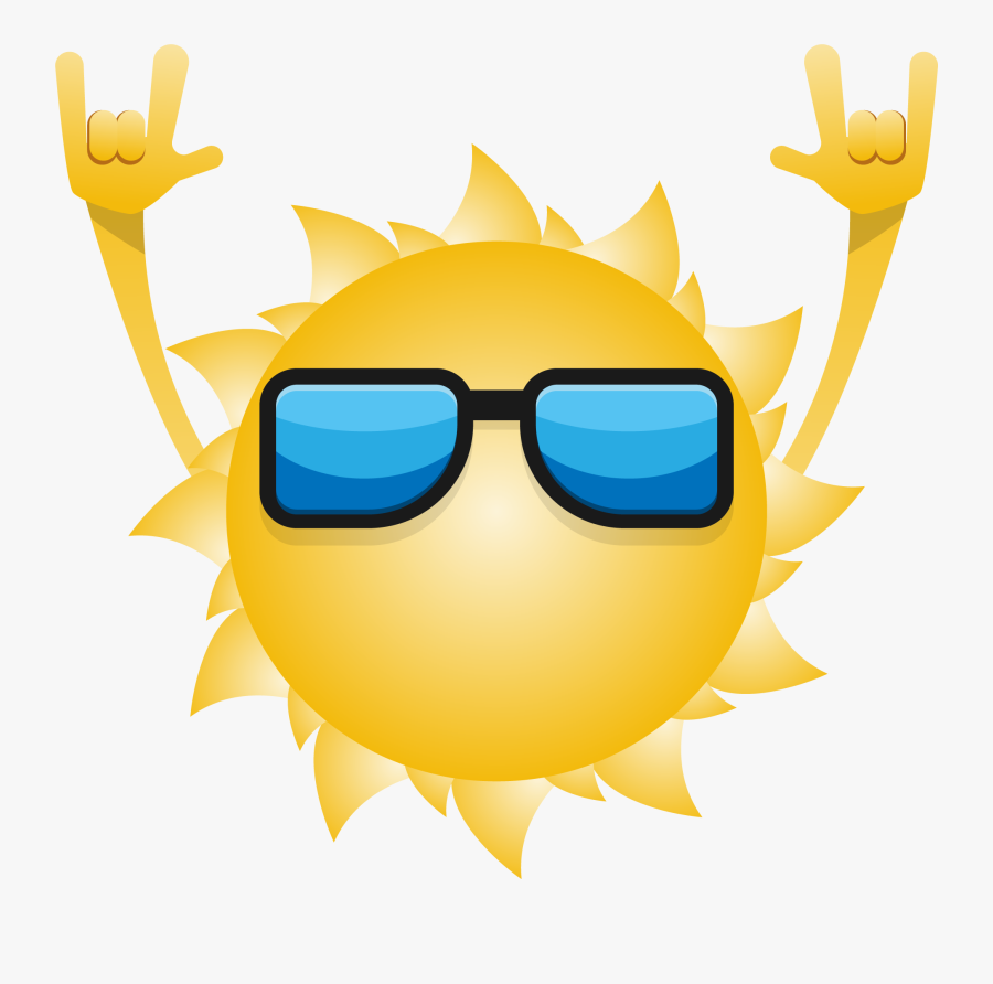 Cliparts For Free Download Caring Clipart Caring Father - Sun Wearing Sunglasses Cartoon, Transparent Clipart