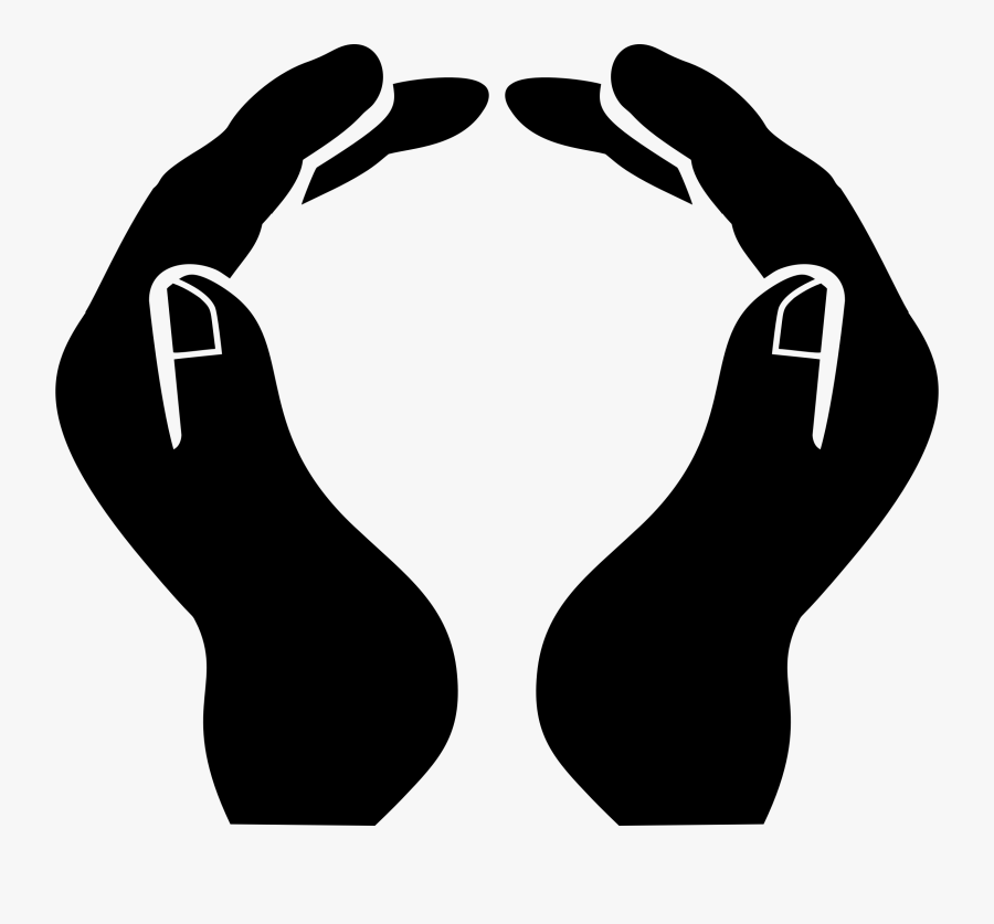 Clip Art Clipart Two Silhouette Type - Open Hands Clip Art, Transparent Clipart