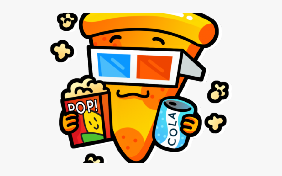 Pizza And Movie Clipart, Transparent Clipart