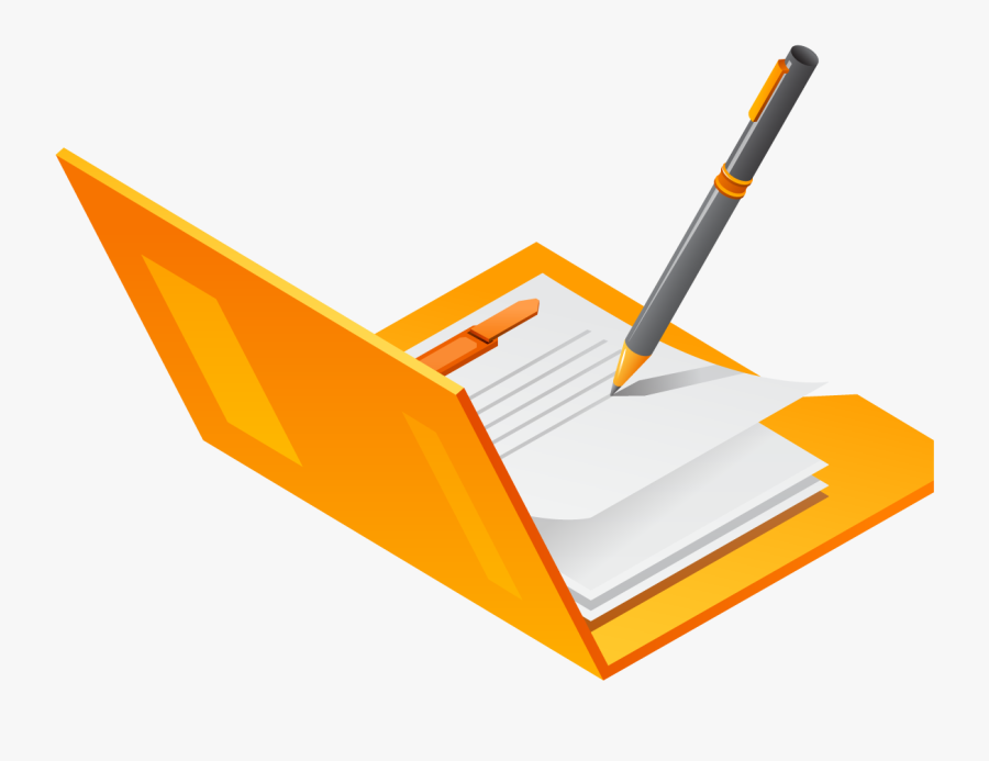 Transparent Pencil And Paper Png - Contract, Transparent Clipart