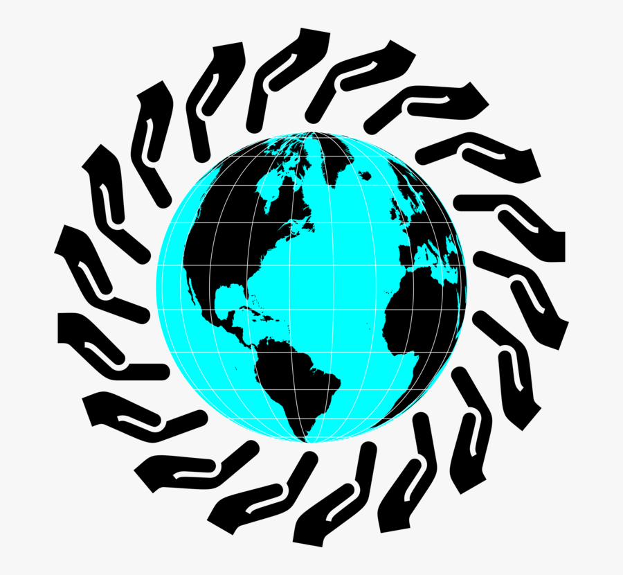 Human Behavior,globe,symbol - World Globe Black And White, Transparent Clipart