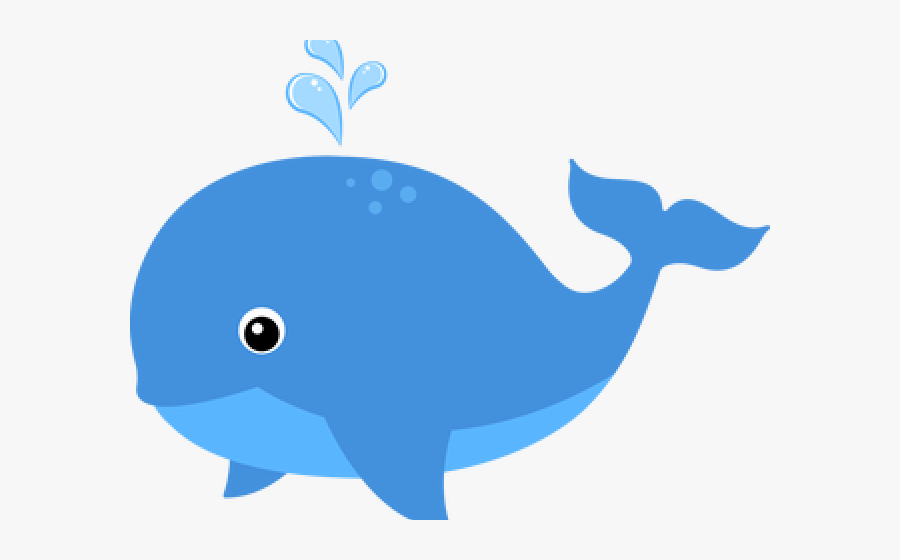 Blue Whale Clipart Color Blue - Cute Ocean Animal Clipart ...