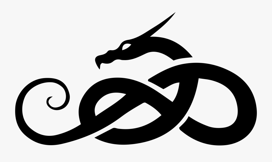 Logo Clipart Dragon - Tribal Dragon, Transparent Clipart
