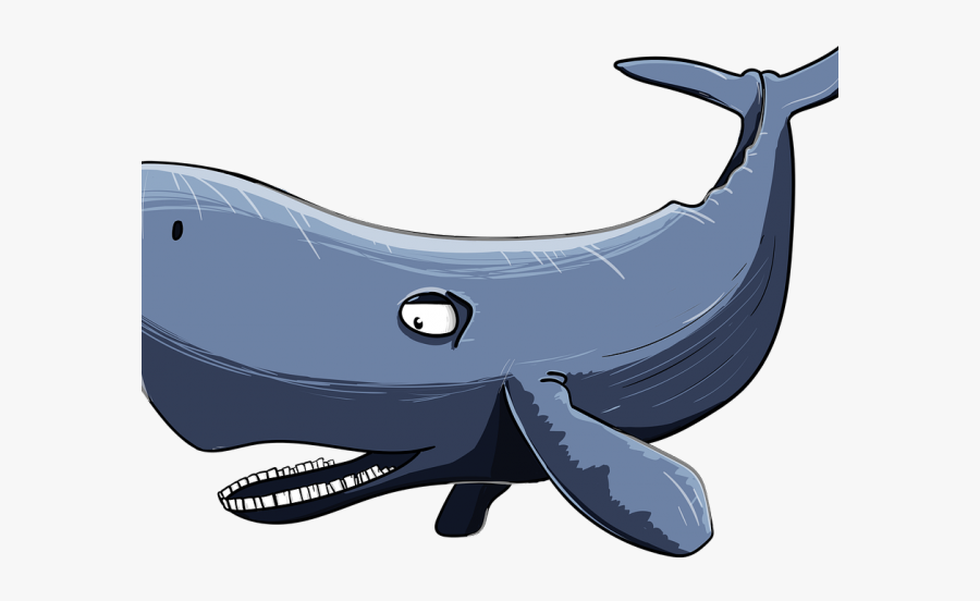 Sperm Whale Clipart Watercolor - Sperm Whale Cartoon, Transparent Clipart